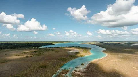 Blue river Stock Photos