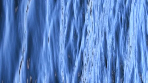 Blue river water surface with ripples. Vertical video Stock Footage 124026145