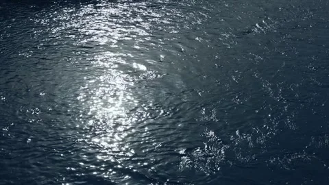 Blue river water texture Stock Footage 309756615