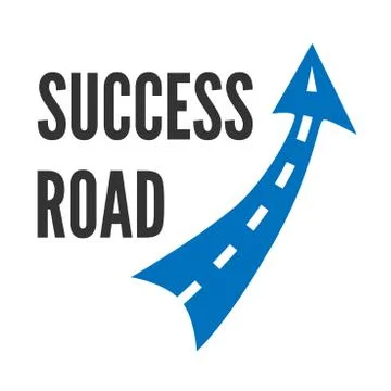 Blue road symbol Stock Illustration