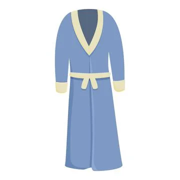 Blue robe icon cartoon vector. Fabric cloth Stock Illustration