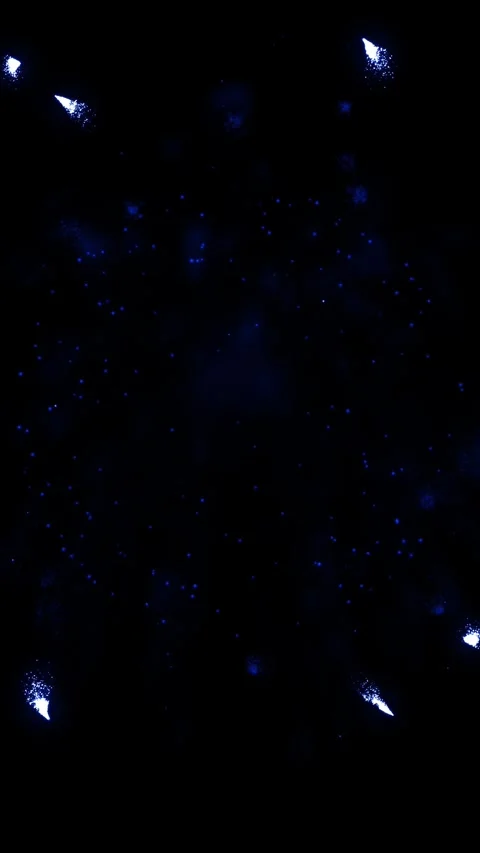 Blue Rocket Firework Comets Launching Upward in Vertical Video Stock-Footage 346414312