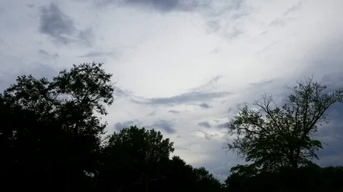 Blue rolling clouds Stock Footage 94503042