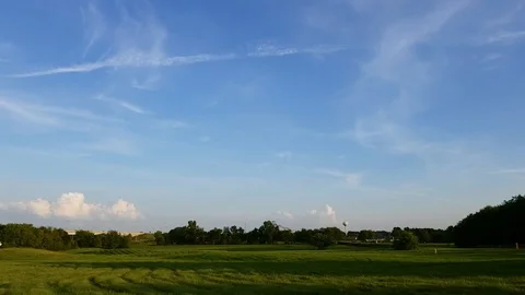 Blue rolling clouds Stock Footage 94598192
