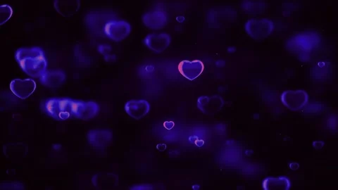 Blue Romantic Hearts Animation Loop  스톡 동영상 230298954