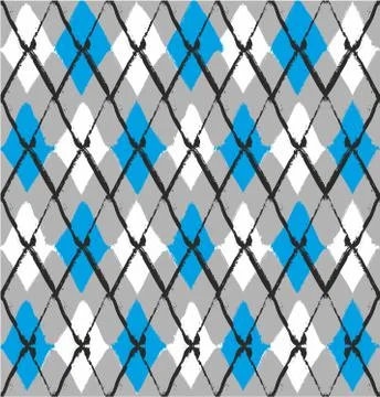 Blue Romb Seamless Abstract Vector Pattern 스톡 일러스트