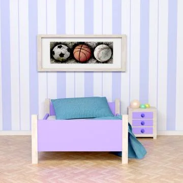 Blue room Stock Illustration