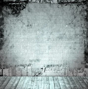 Blue room interior Stock Illustration