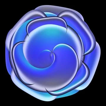 Blue rose Stock Illustration