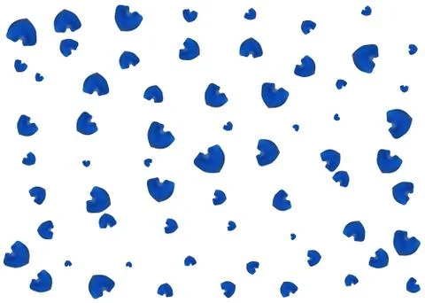 Blue rose petals Stock Illustration