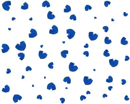 Blue rose petals. Stock Illustration