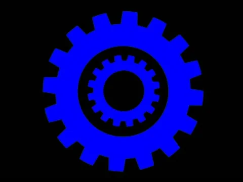 Blue Rotate Gears 库存影片 22158180