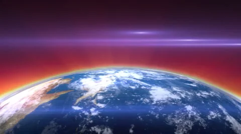 Blue Rotating Globe 4 HD Video stock 1085829