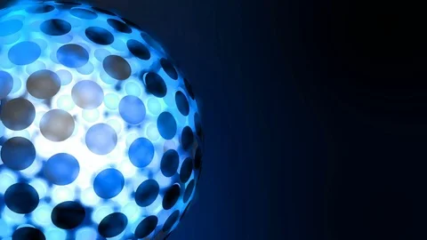 Blue rotating globe seamless background texture for broadcast and presentation Video stock 72010939