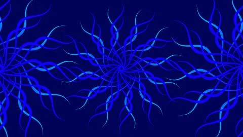 Blue rotating patterned colorful spiral, Abstract waves background. Illustrazione stock