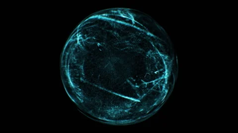 Blue rotating spherical object 스톡 동영상 65883161
