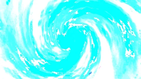 Blue Rotating Spiral on White Background 库存影片 131332298