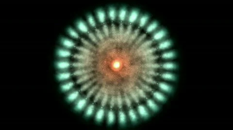 Blue rotation fancy pattern mango kiwi peaches fruit juice jam design. Stock Footage 786888