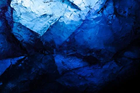 Blue rough fluorite Foto stock