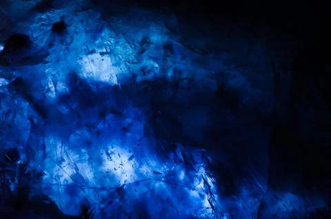 Blue rough fluorite Foto stock