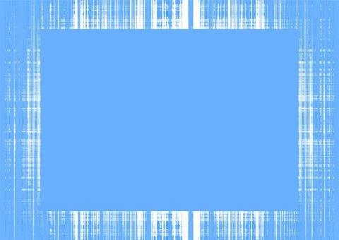 Blue rough lines frame Thin blue and white rough lines frame with blue cop... Foto stock