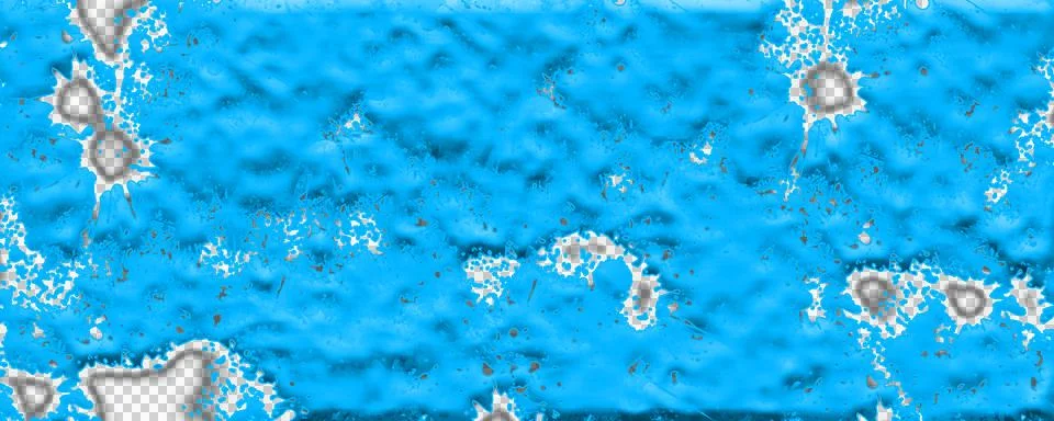 Blue Rough Texture Surface with White Spots Isolated PNG Background Illustrazione stock