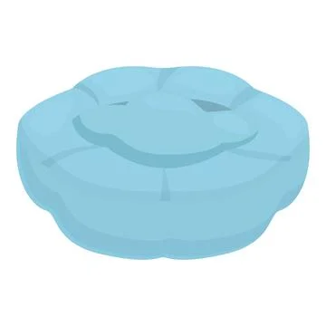 Blue round comfortable inflatable swimming pool float ring Stock Illustration