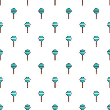 Blue round lollipop pattern 스톡 일러스트