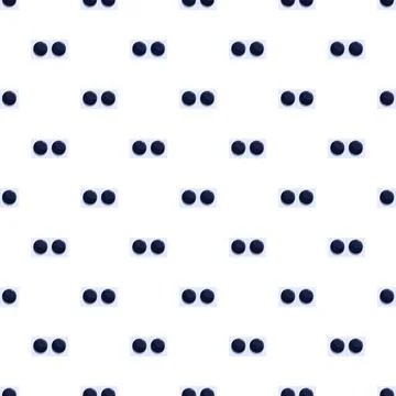 Blue round medicine tablets creating seamless pattern background Illustrazione stock