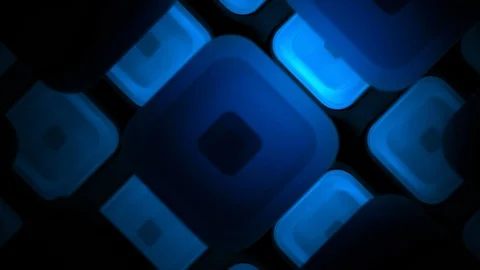 Blue round square Stock Footage 95307938