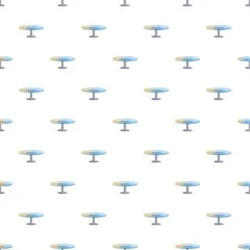 Blue round tables forming a repeating seamless pattern Stock Illustration
