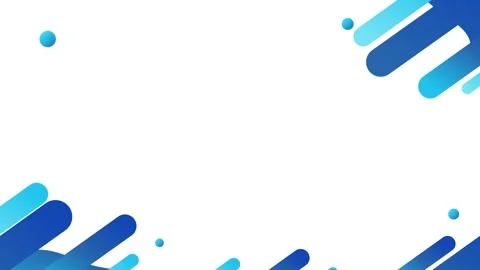 Blue rounded gradient shapes on white, graphic design element for corporate.. Vídeos de archivo 347625817