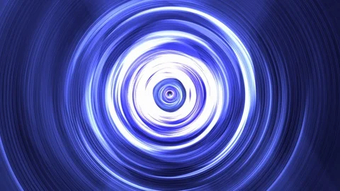 Blue rounded tunnel Stock Footage 127963161