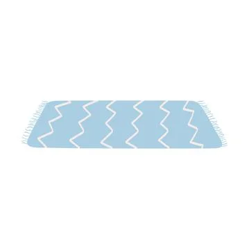 Blue rug decorative Stock Illustration