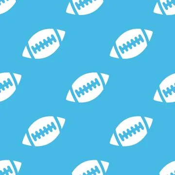 Blue rugby ball pattern Stock Illustration