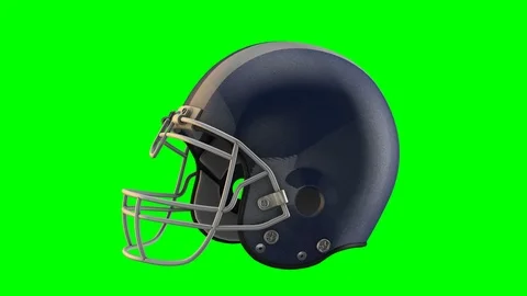 Blue rugby helmet spin loop Stock Footage 86706102