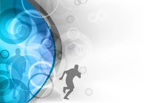 Blue runner Illustrazione stock