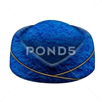 Blue Russian Hat Front Modèle PSD