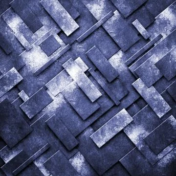 Blue rusty fix wall. grunge metal background. Stock Illustration