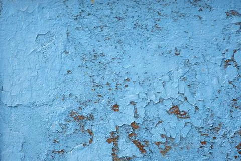 Blue rusty metal texture background. Stock Photos