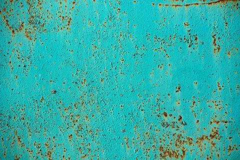 Blue rusty wall Stock Photos