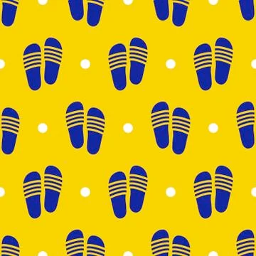 Blue sandals pattern Stock Illustration