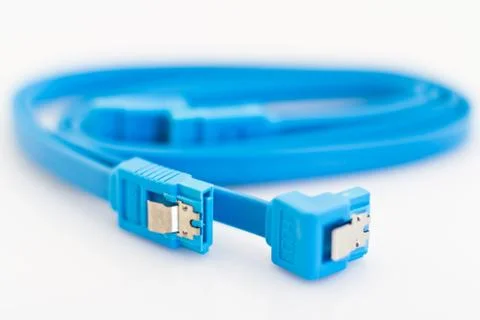 Blue SATA cables Stock-Fotos