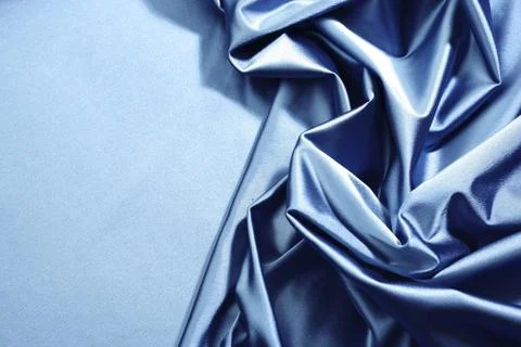 Blue satin Stock Photos