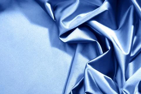 Blue satin Stock Photos