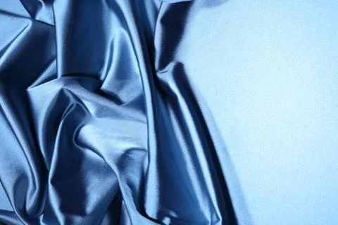 Blue satin Stock Photos