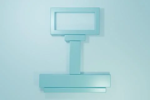 Blue Scale icon isolated on blue background. Logistic and delivery. Weight .. イラスト素材