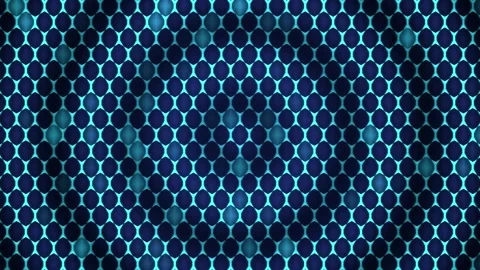 Blue scale mesh grid with pulsing ring ripples seamless loop animation Stock Footage 347449163