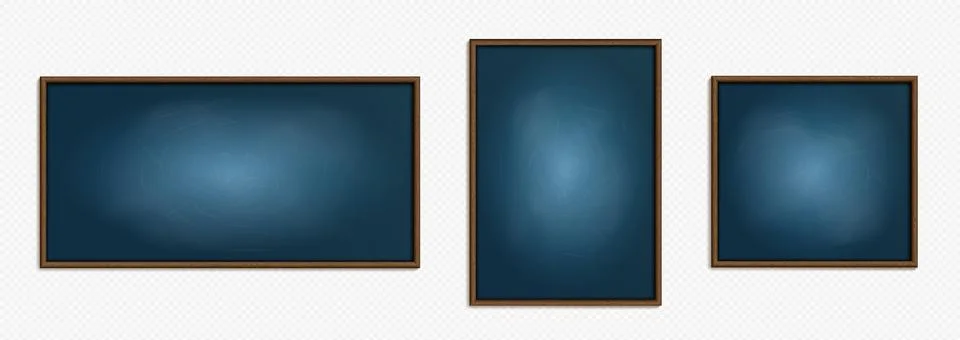 Blue school classroom or menu chalkboard clipart Stock Illustration