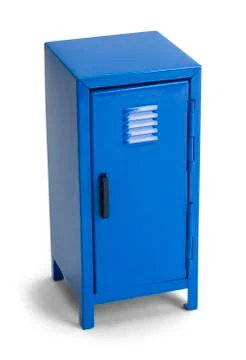 Blue School Locker Stock Photos